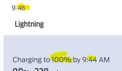 Ford F-150 Lightning Remote start results in charging to 100%? 1729095020943-by