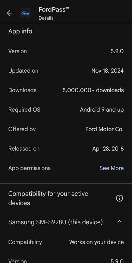 Ford F-150 Lightning FordPass app 5.9.0 released for Android 1733855836833-a0