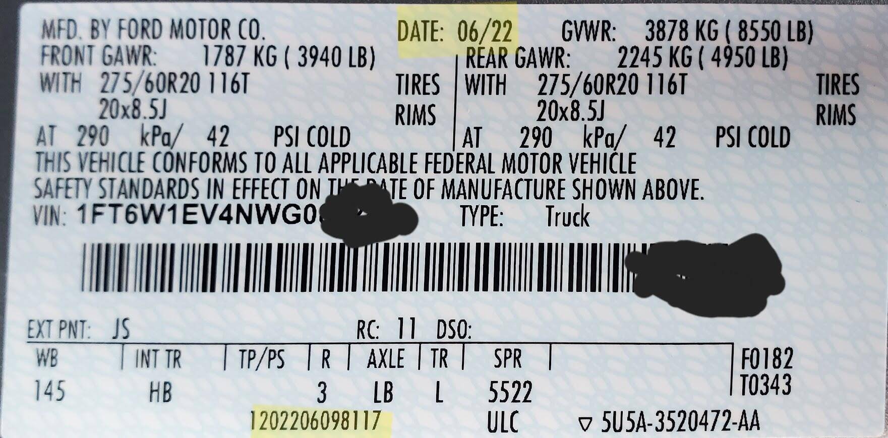 Ford F-150 Lightning NHTSA Recall - Loss of Steering from Front Control Arm Separation (Impacting certain 2023 to 2024 builds) 1735099137141-or