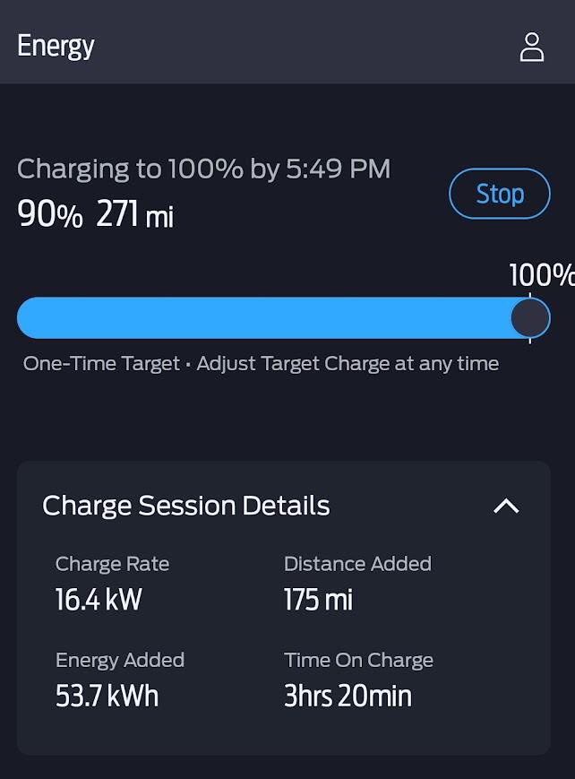 Ford F-150 Lightning Won’t charge up to 300+ miles 1736185214527-w9