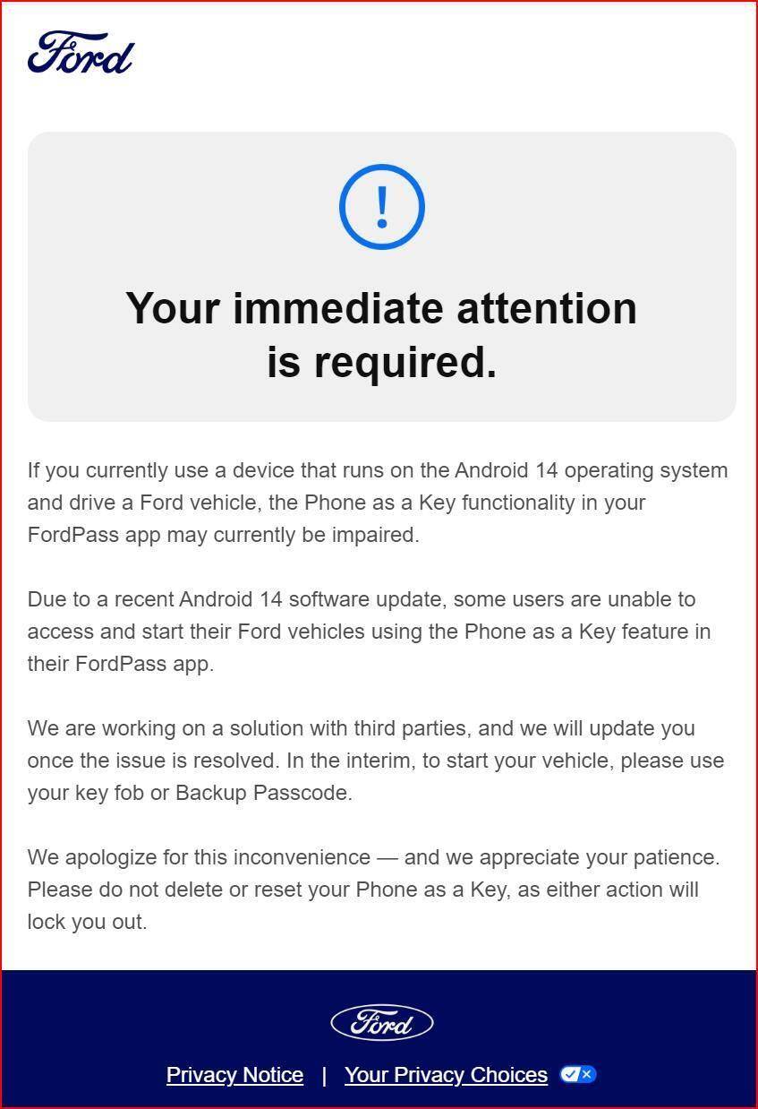 Ford F-150 Lightning URGENT: Dec Android update for Samsung breaks PaaK 1736375313832-9k