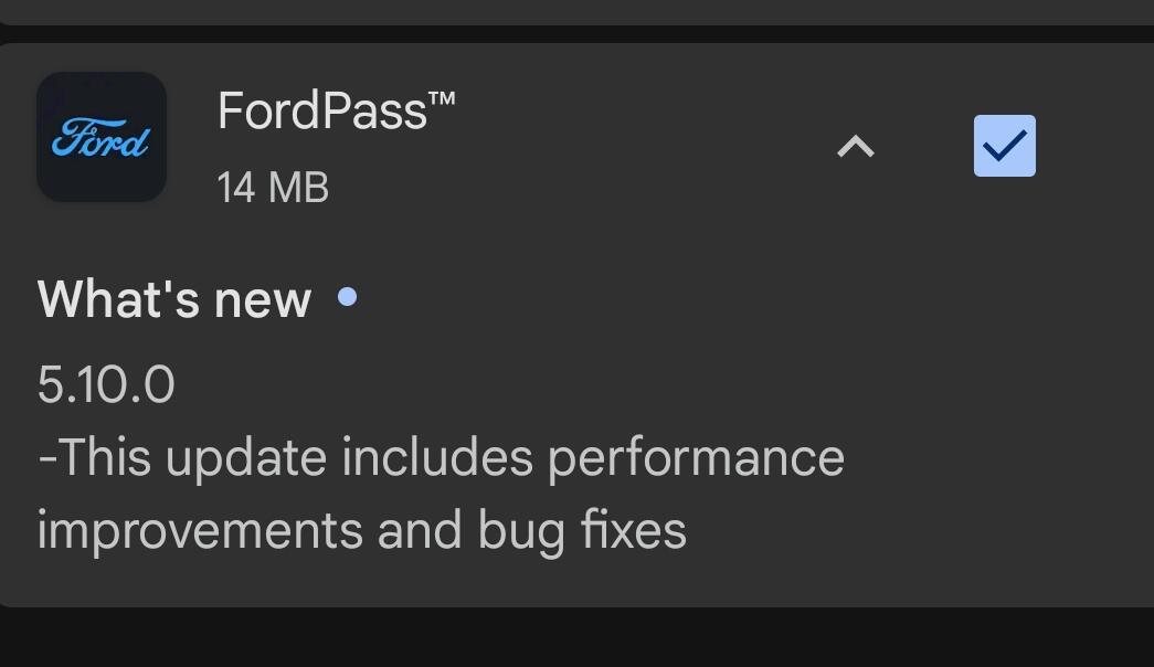 Ford F-150 Lightning Ford Pass 5.10.0 Android Performance & bug fixes 1736375955914-qi