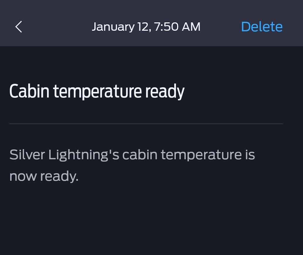 Ford F-150 Lightning Battery level after setting a departure time 1736734068164-kx