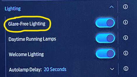 Ford F-150 Lightning After 10.1.1 update - Glare Free renamed to Auto High Beam? 1736873779005-4