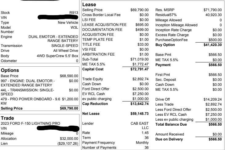 Ford F-150 Lightning January Lease Deal $7,500 bonus cash 1736960699782-yw