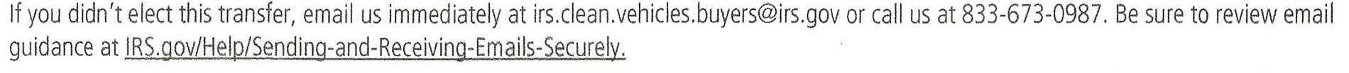 Ford F-150 Lightning IRS Notice CP99D Transferred Tax Credit letter 2025 1737498916064-h2