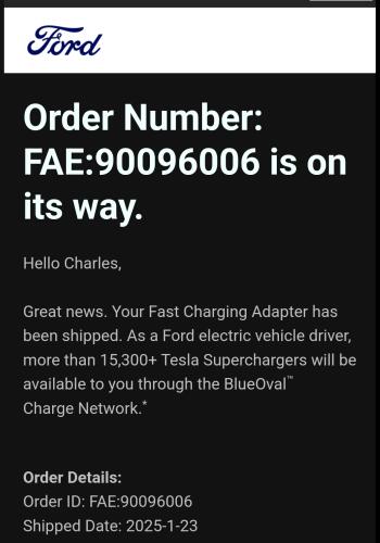 Ford F-150 Lightning Ford Resumes Shipping NACS Charging Adapters (January 2025 batch) 1737735171574-1c