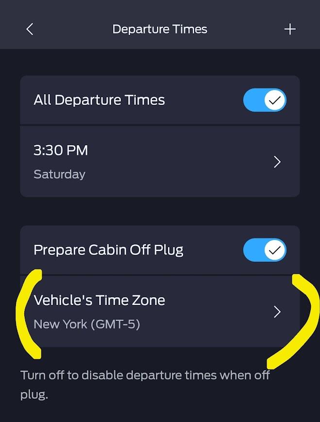 Ford F-150 Lightning Timing wrong on Ford pass climate setting 1738436129049-y8