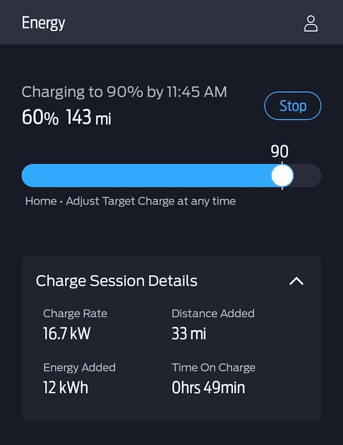 Ford F-150 Lightning Predicted charging completion time not showing up 1738506753291-mx