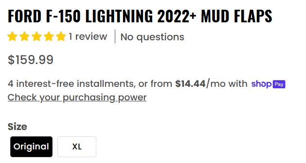 Ford F-150 Lightning I recommend the RokBlokz mud flaps after three Winter snow events. 1740762734179-4h