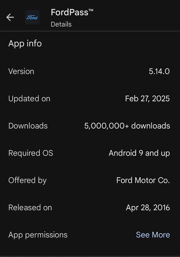 Ford F-150 Lightning FordPass 5.14.0 Available (iOS & Android) 1741708423479-vr