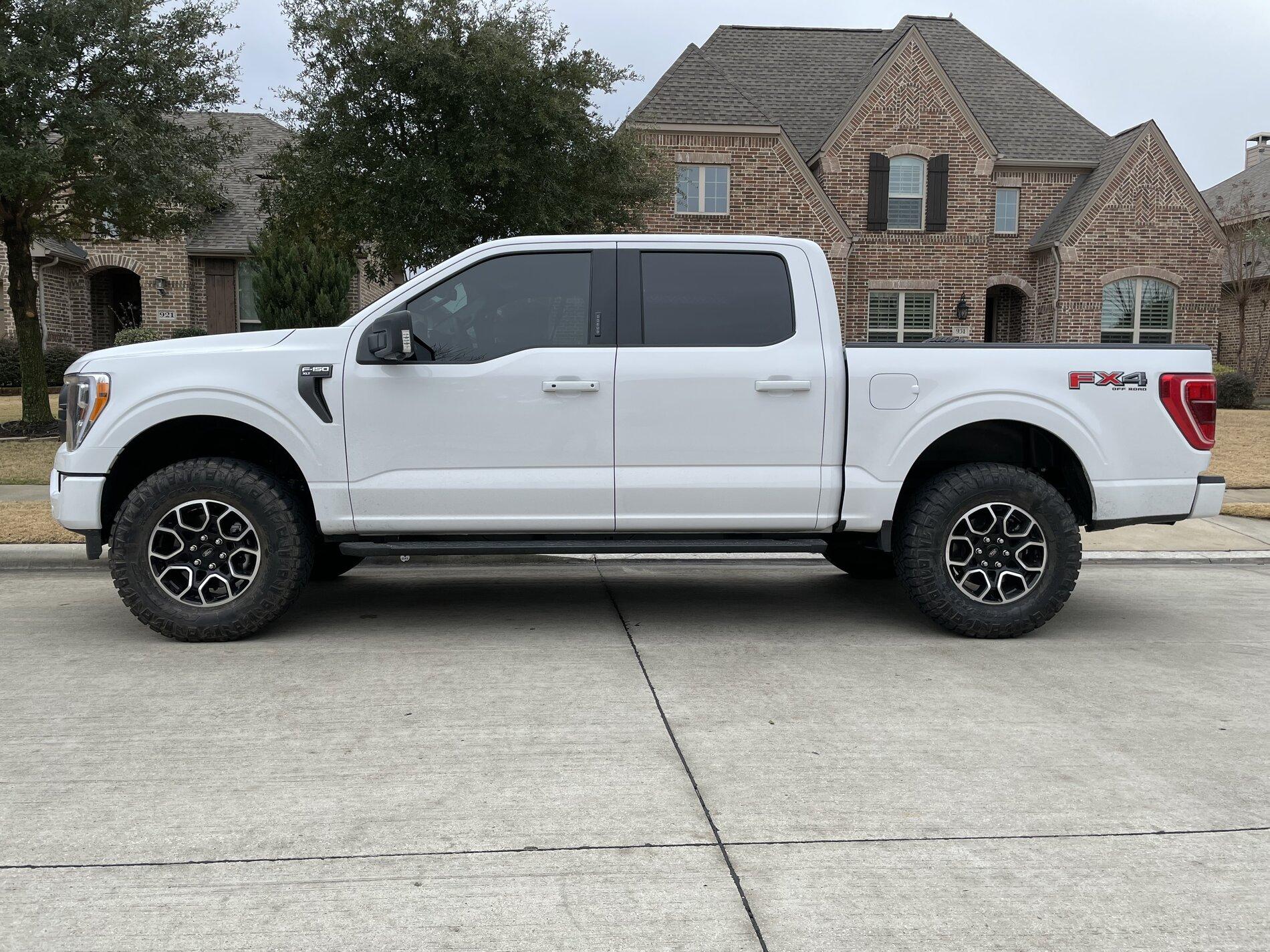 Ford F-150 Lightning Biggest Wheels & Tires Possible on Stock 2021 F150 (Without Level) 18inchsportwheels