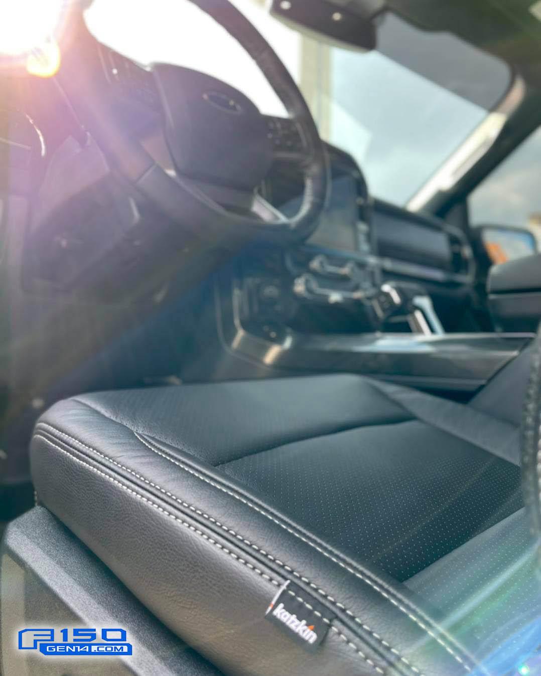 Ford F-150 Lightning Katzkin Leather installed in 2021 F-150 (photos) 2021 F-150 Katzkin Leather Seats 1