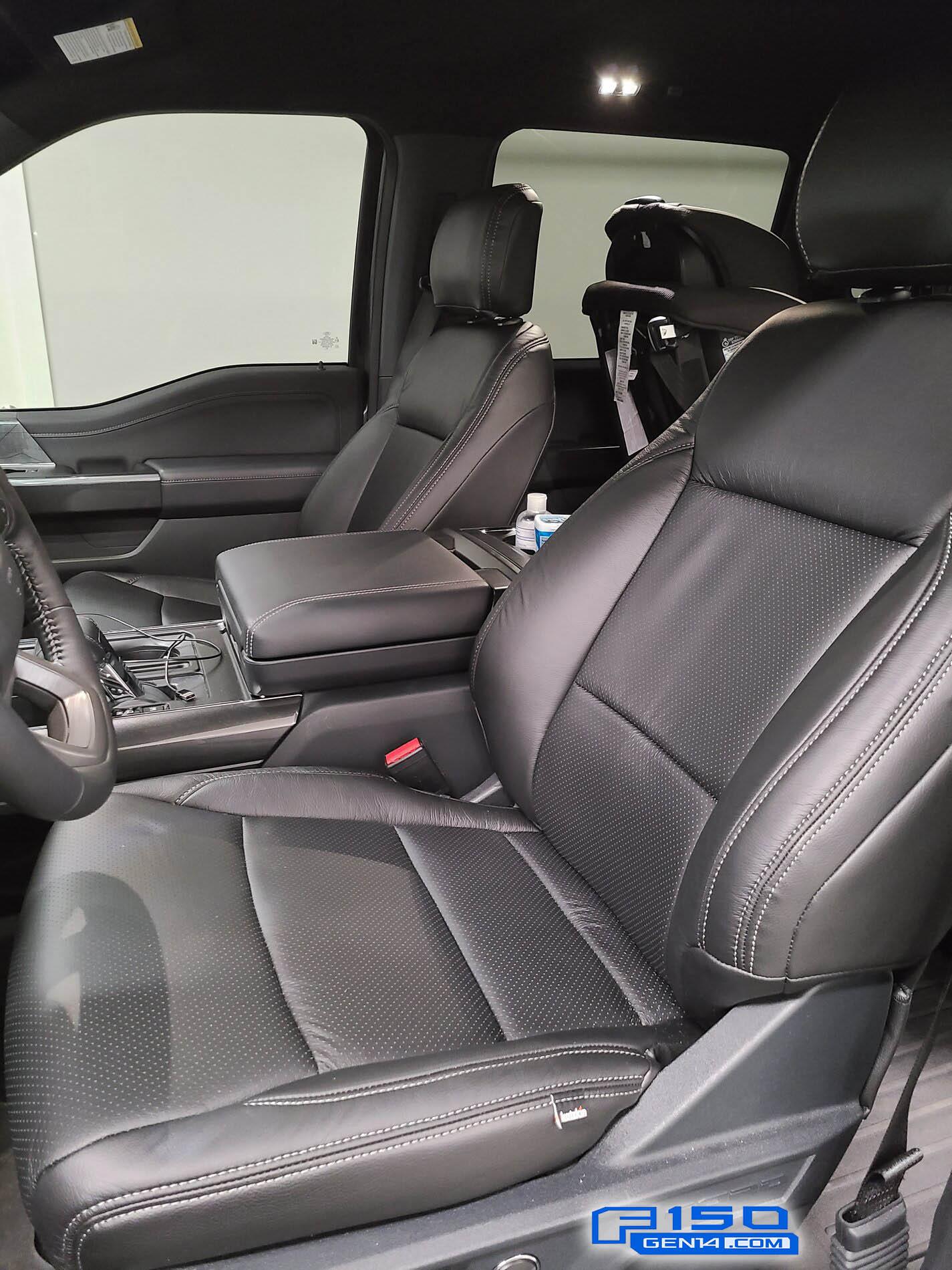 Ford F-150 Lightning Katzkin Leather installed in 2021 F-150 (photos) 2021 F-150 Katzkin Leather Seats 10