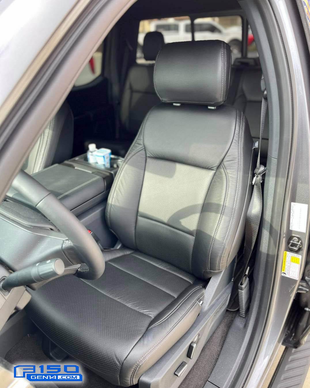 Ford F-150 Lightning Katzkin Leather installed in 2021 F-150 (photos) 2021 F-150 Katzkin Leather Seats 3