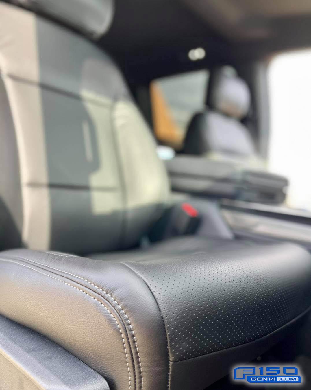 Ford F-150 Lightning Katzkin Leather installed in 2021 F-150 (photos) 2021 F-150 Katzkin Leather Seats 5