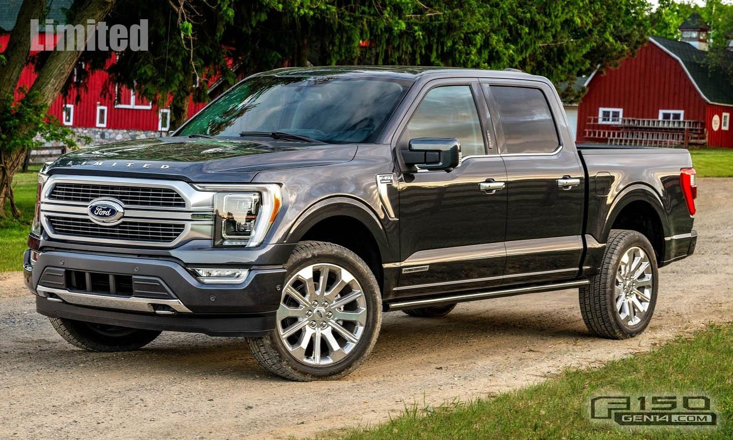 Ford F-150 Lightning Factory Wheels Comparison - 2021 F-150 (XL, STX, XLT, Lariat, King Ranch, Platinum, Limited) 2021 F-150 Limited Wheels