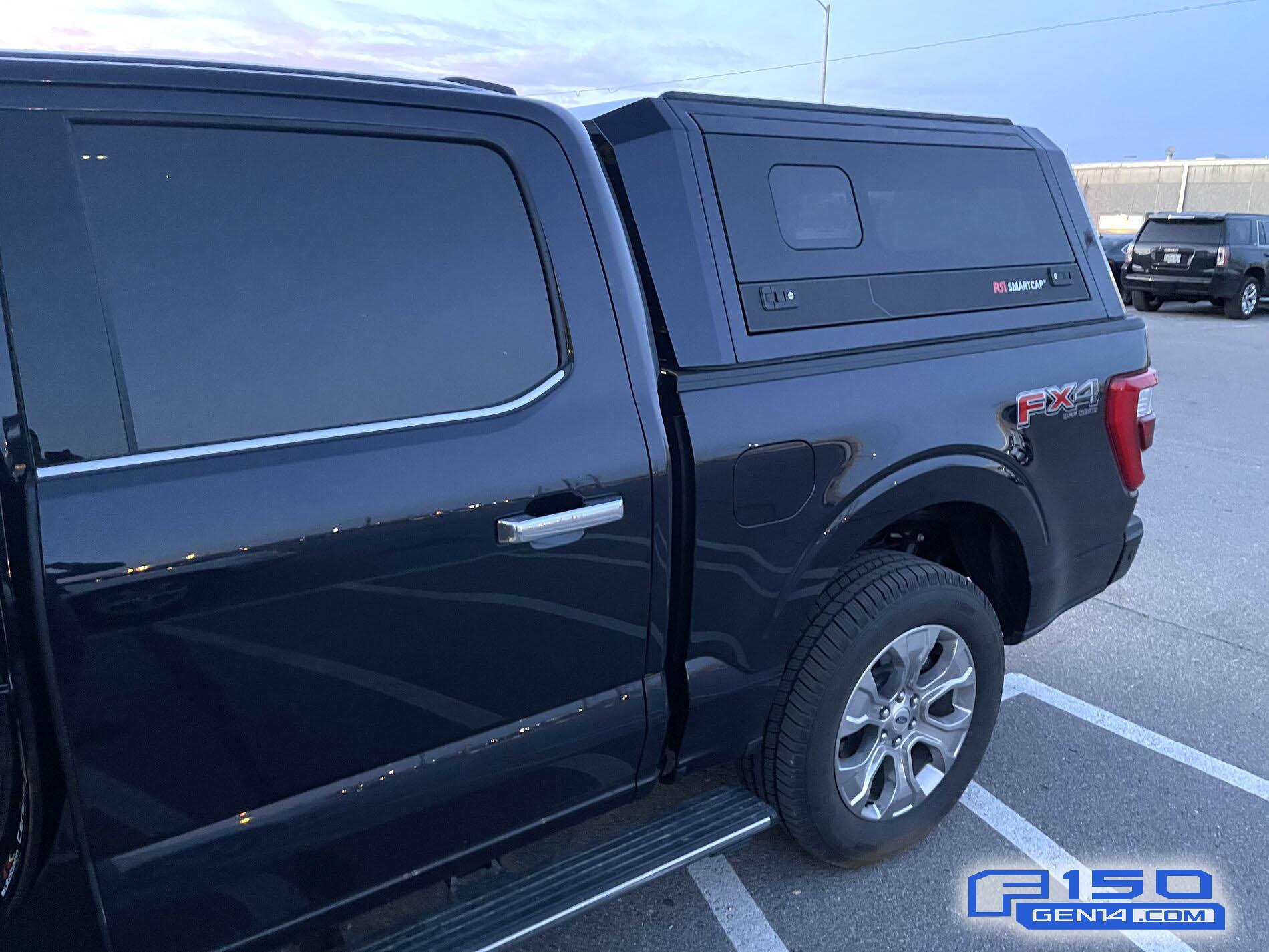 RSi SmartCap Camper Shell installed on 2021 F150 Ford Lightning