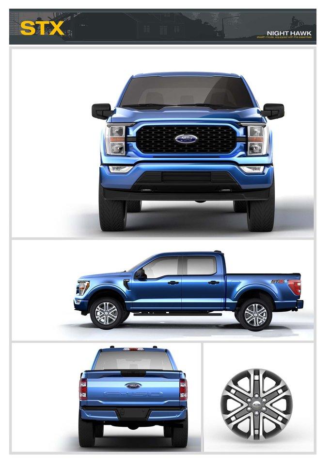 Ford F-150 Lightning Factory Wheels Comparison - 2021 F-150 (XL, STX, XLT, Lariat, King Ranch, Platinum, Limited) 2021-F150-STX-Chrome-Wheels