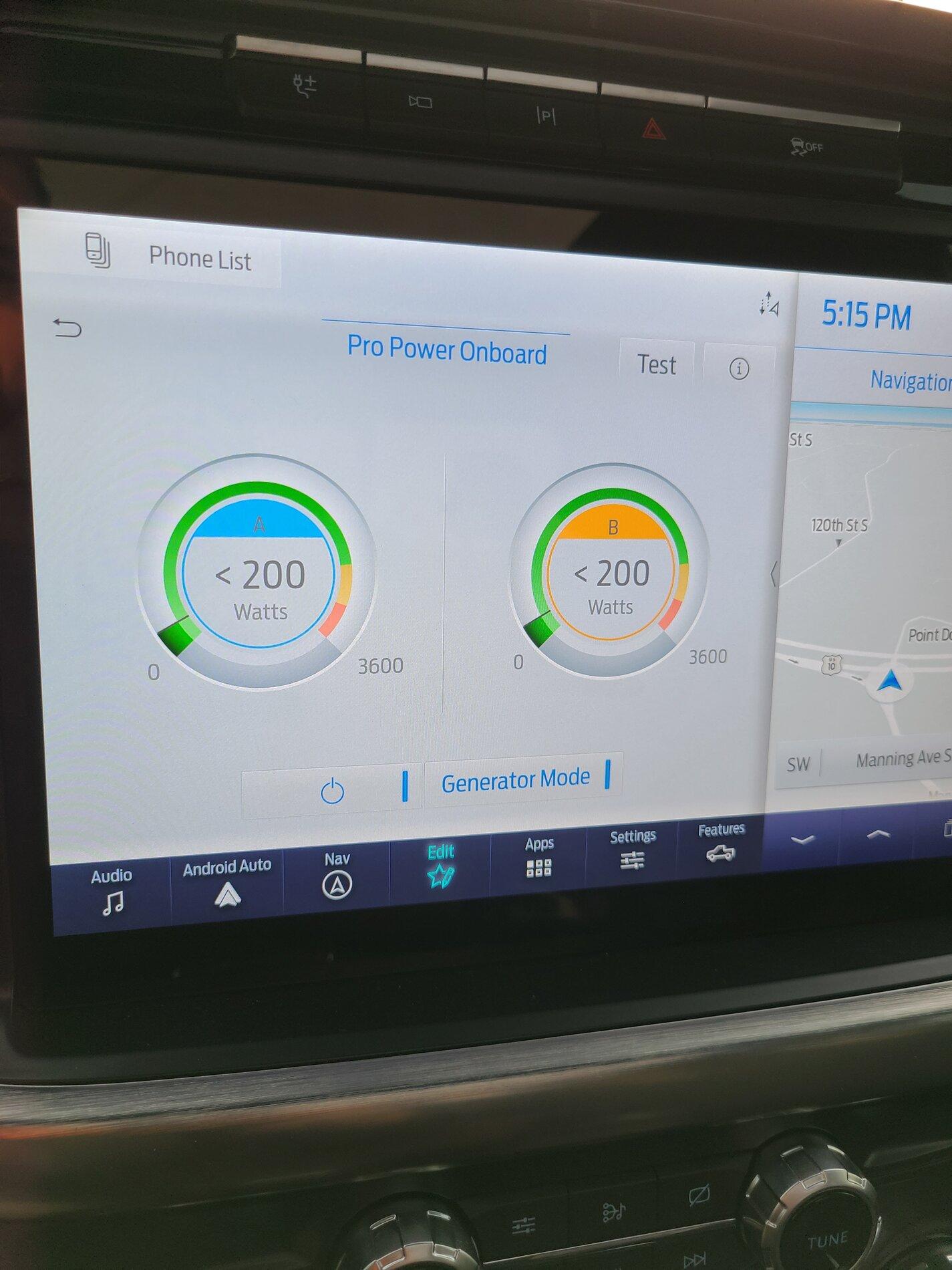 Ford F-150 Lightning Pro Power comes on automatically at startup? 20210309_171507