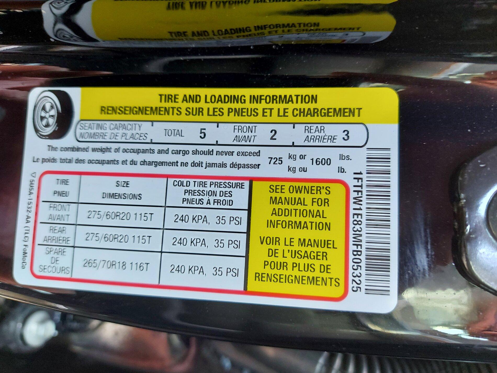 Ford F-150 Lightning Have 27 ft., 6,600 lb. (dry weight) Camper, need truck--which one? 20210513_102625