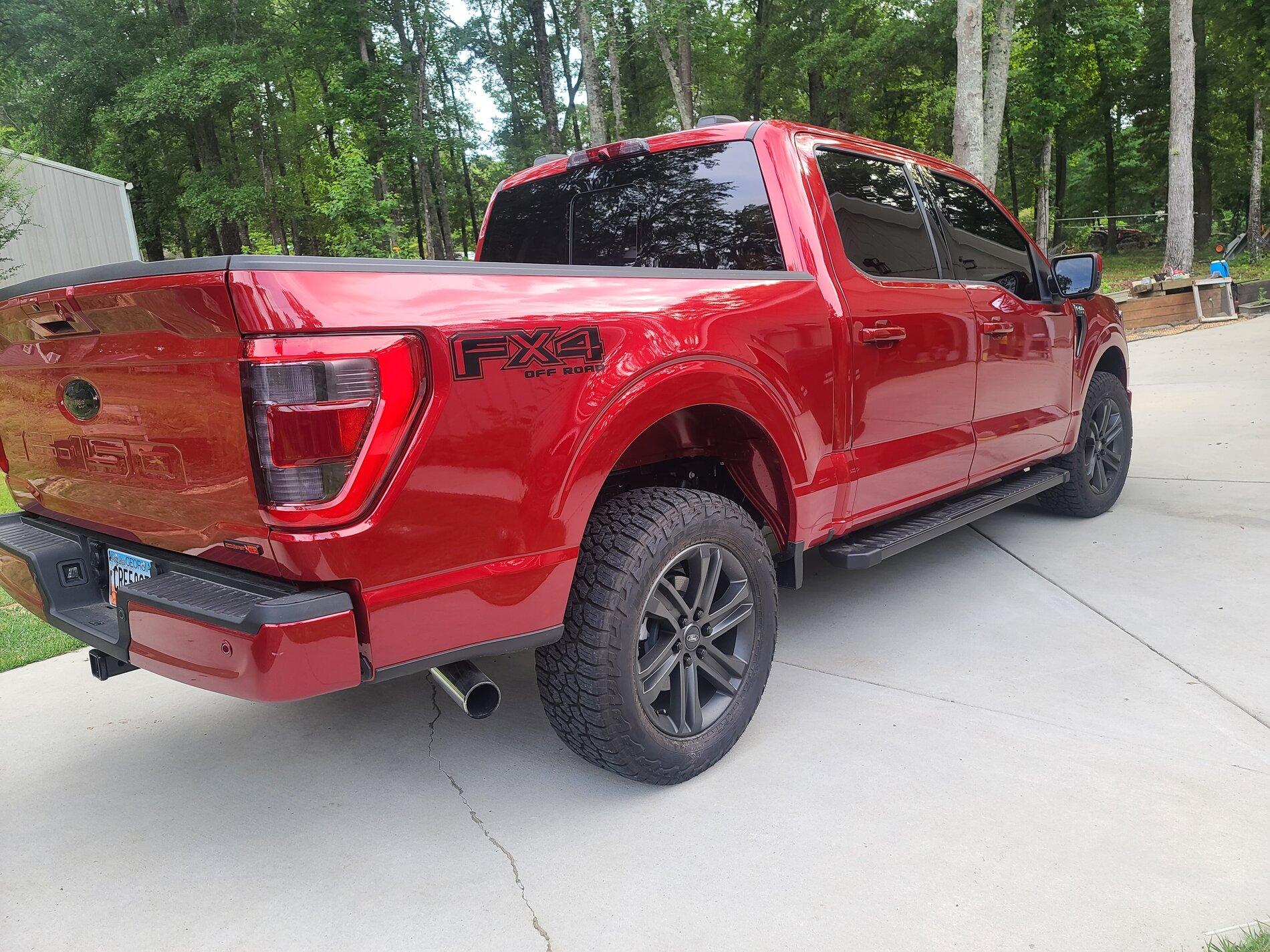 Ford F-150 Lightning Getting rid of chrome on a sport package. 20210605_184420