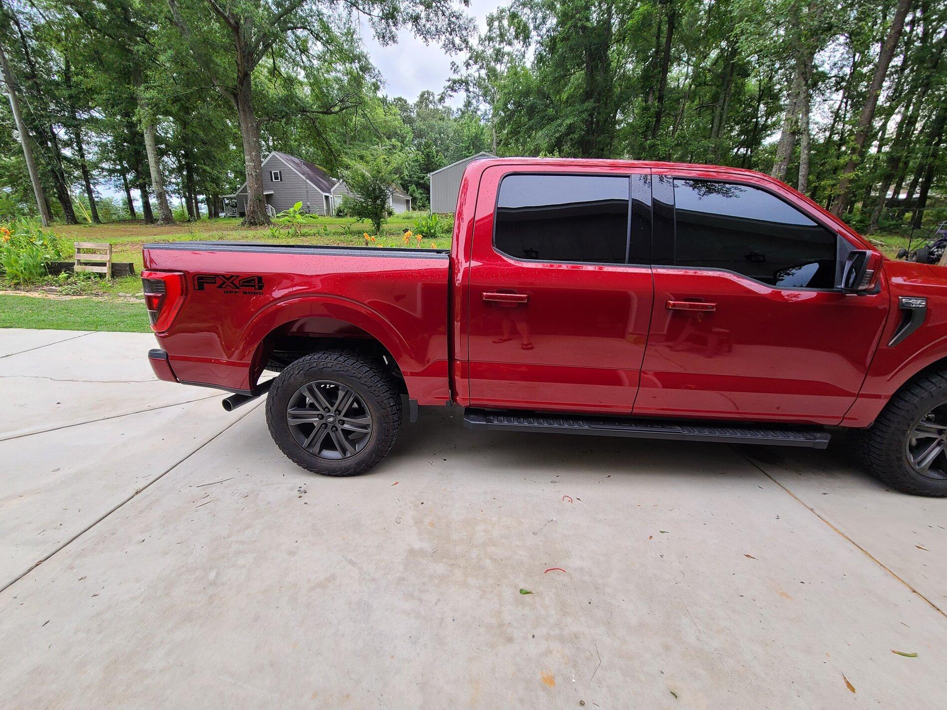 Ford F-150 Lightning Getting rid of chrome on a sport package. 20210608_173403