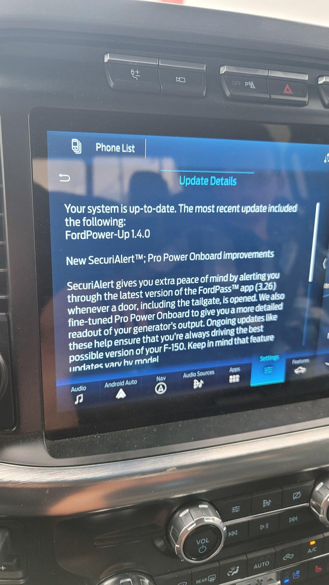 Ford F-150 Lightning OTA Update - anyone received one yet? 20210712_171032