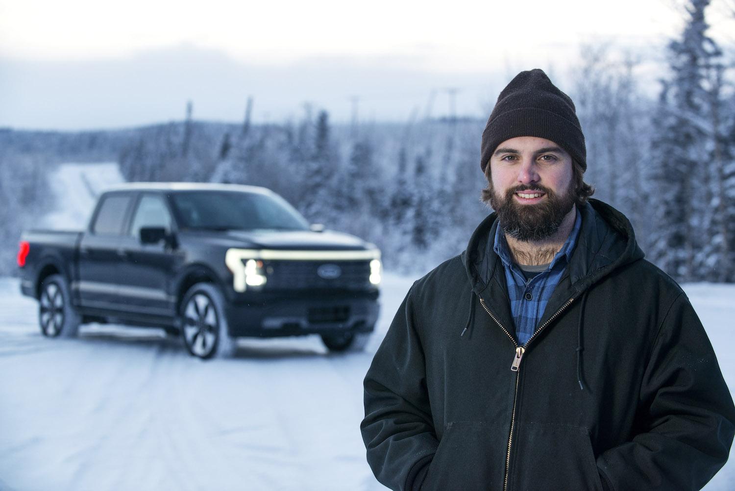 Ford F-150 Lightning Watch the F-150 Lightning Extreme Cold Weather Testing in Alaska 2022 Ford F-150 Lightning_Nicholas Harris_Powertrain Safety Engineer