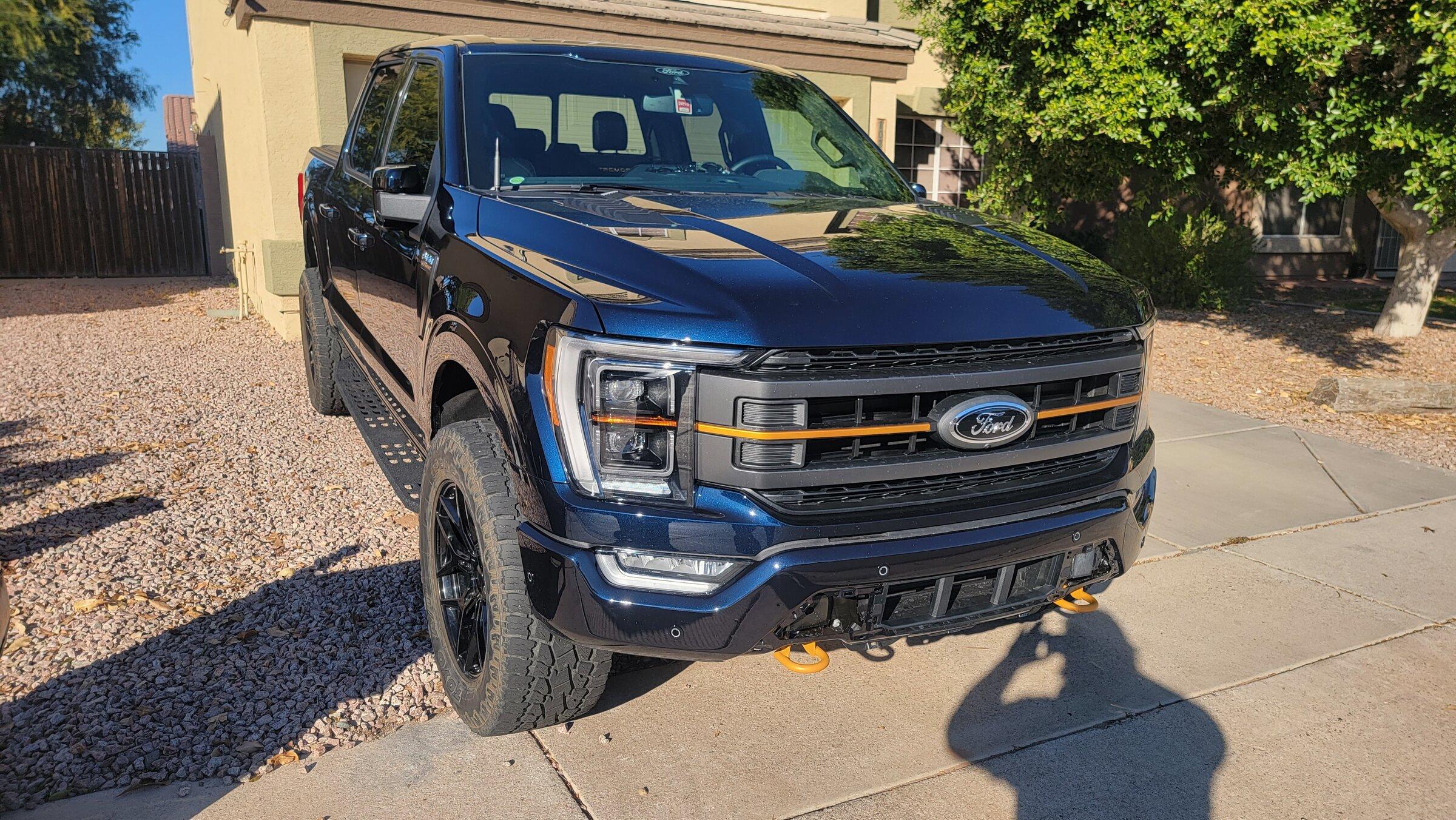 Ford F-150 Lightning 20" Factory 2021 F150 wheel weight? 20220124_154225