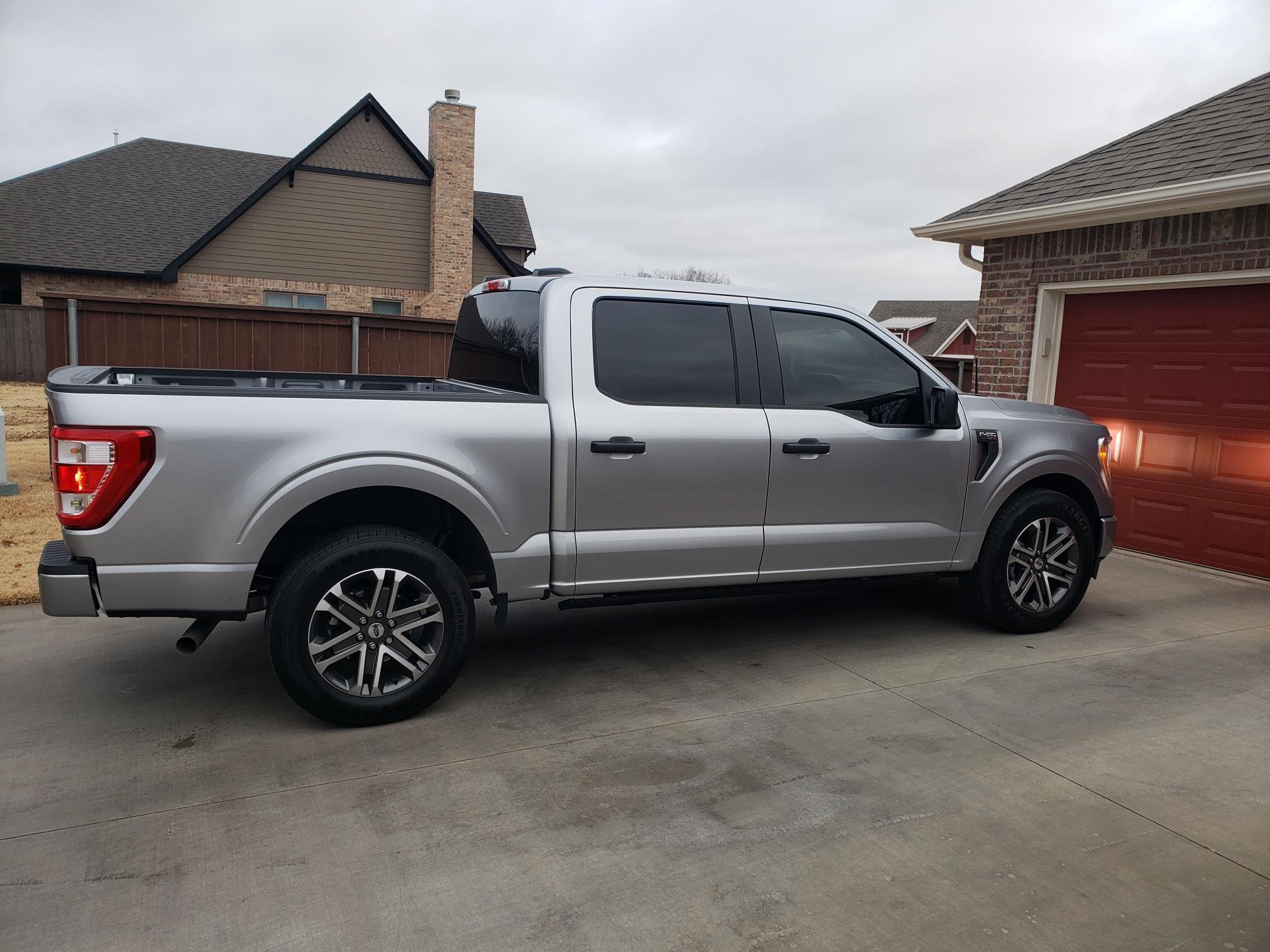 Ford F-150 Lightning Leveled F150 on stock 18”rims and tires 20220201_075920_resized