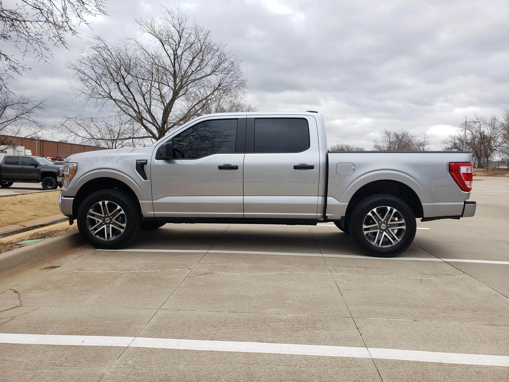 Ford F-150 Lightning Leveled F150 on stock 18”rims and tires 20220201_132917_resized