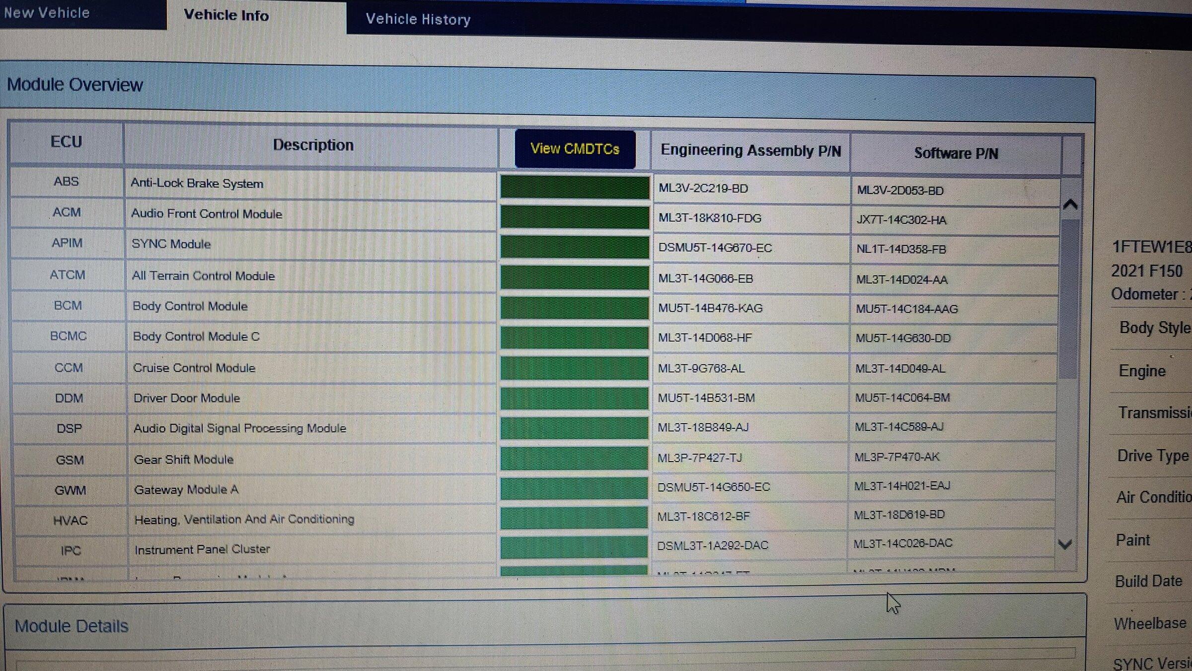 Ford F-150 Lightning ECU module programming guide using FDRS 20220325_190345