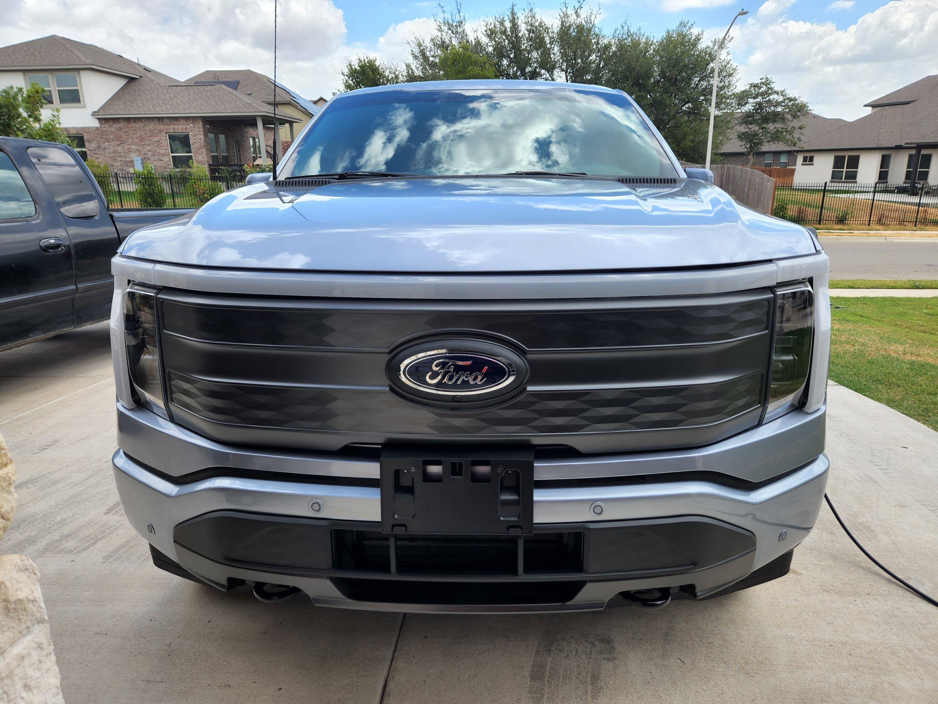 Ford F-150 Lightning Hood and Lightbar alignment. 20220806_134351