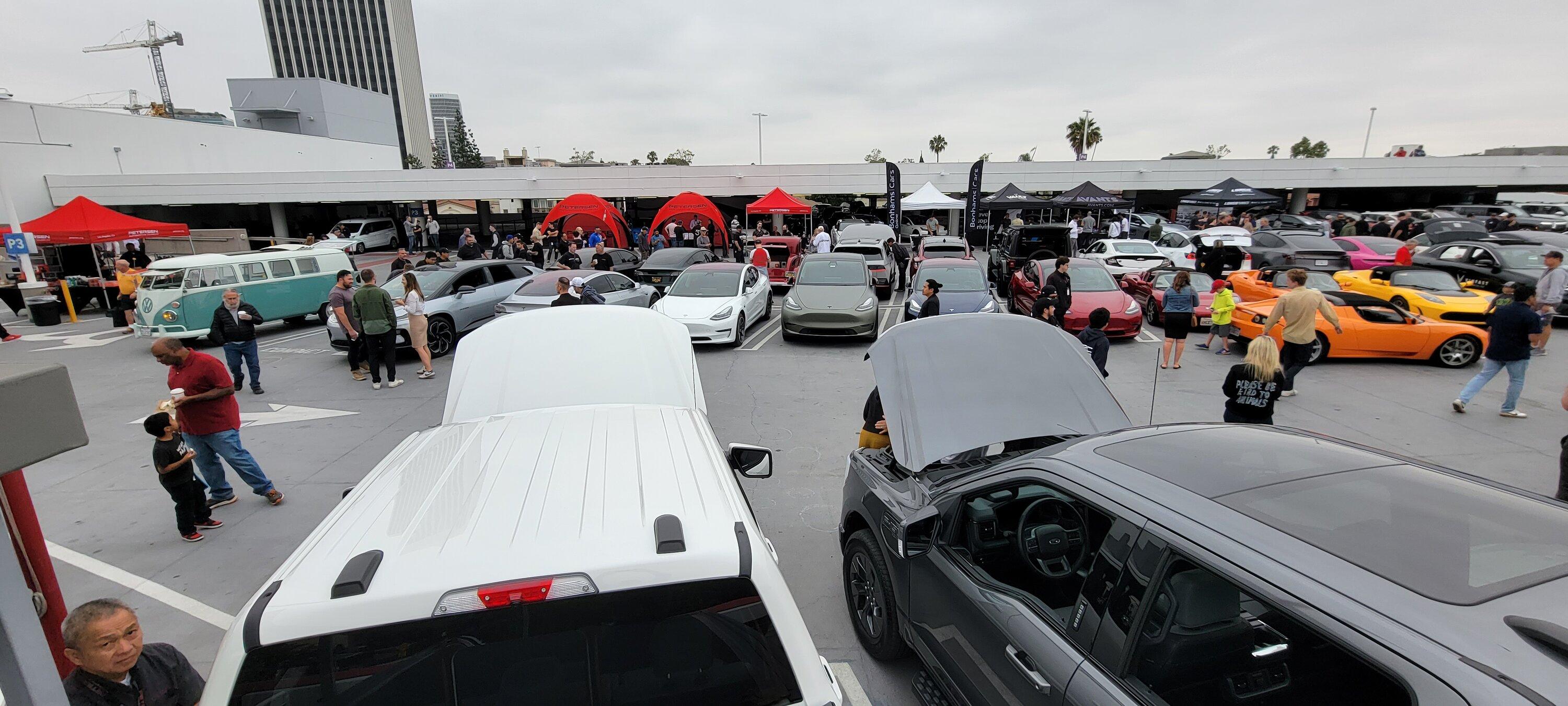 Ford F-150 Lightning Petersen Automotive Museum Inaugural EV Cars and Coffee -- June 25, 2023 | 8 AM - 11 AM 20230625_085427