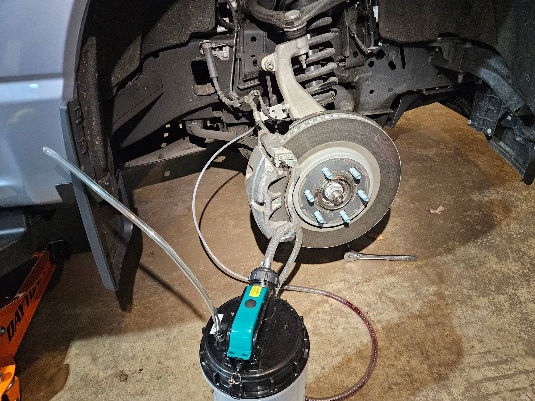 Ford F-150 Lightning Oil Change on Lightning 20231119_080403