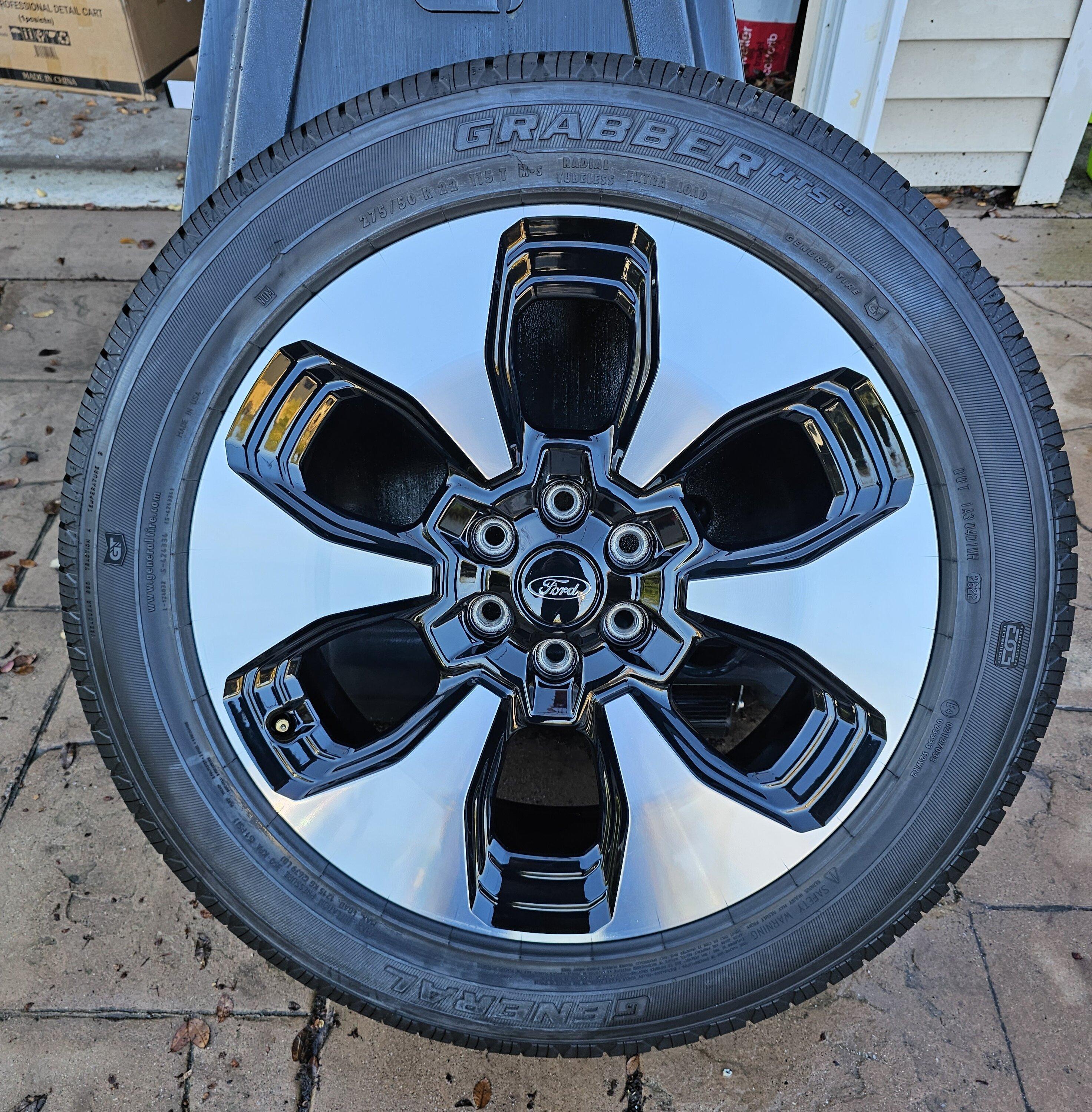 Ford F-150 Lightning F150 Lightning 22" Platinum Wheels and Tires - $1,600 20231222_153927