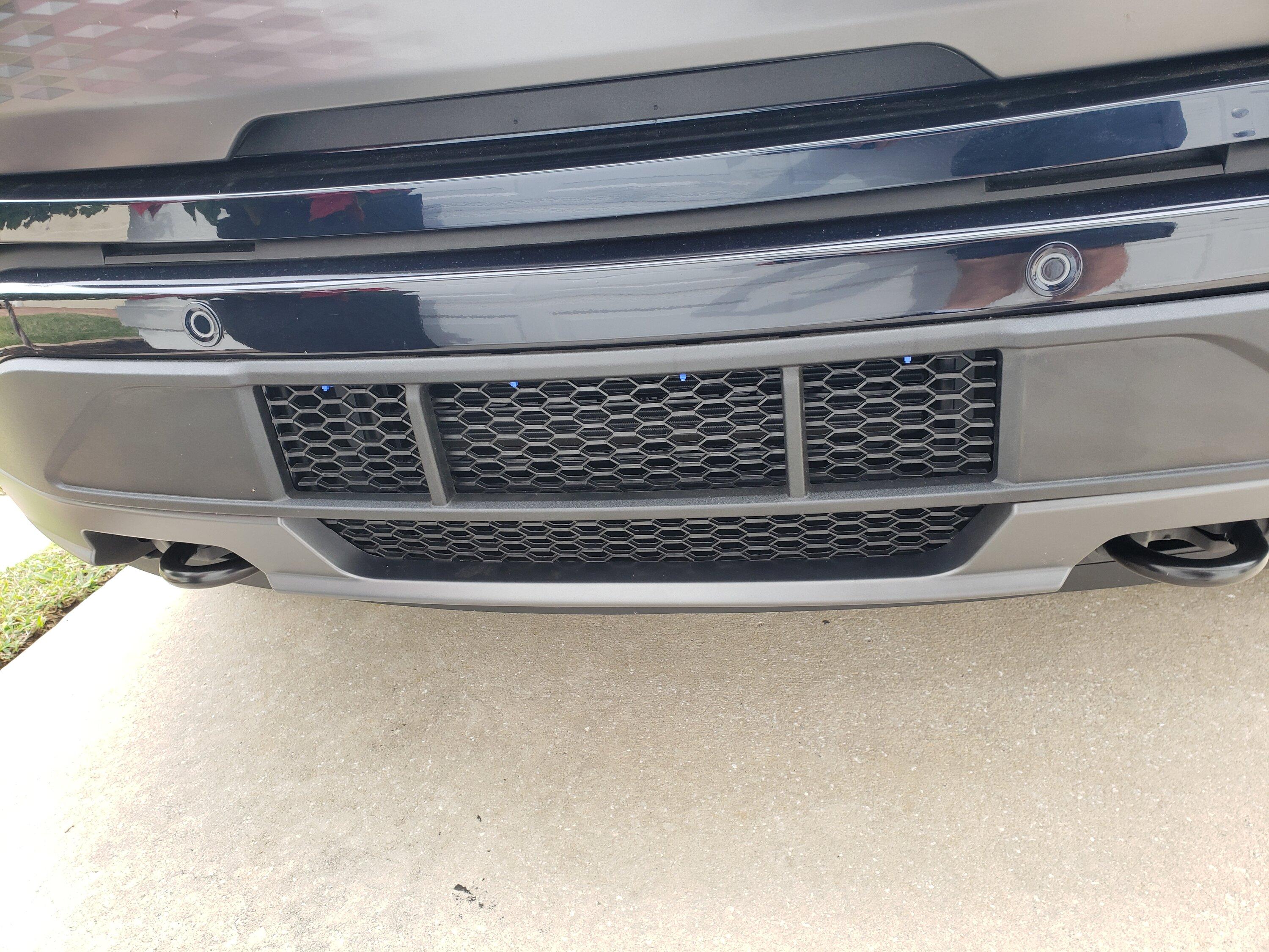 Ford F-150 Lightning Adding grill mesh ahead of active shutters in bumper? 20240113_132739