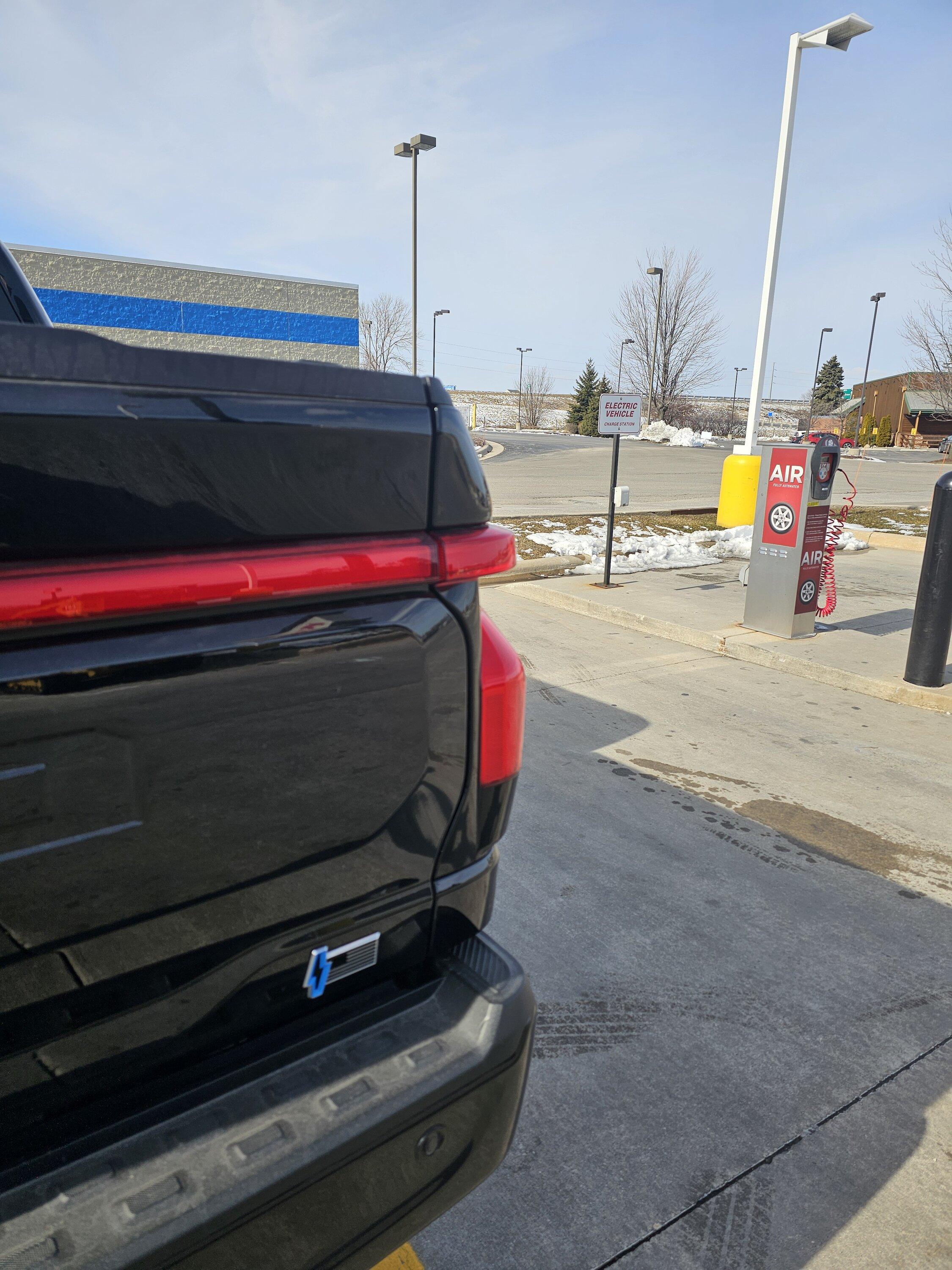 Ford F-150 Lightning This is about how seriously Wisconsin takes electric vehicle charging infrastructure... 20240219_114731