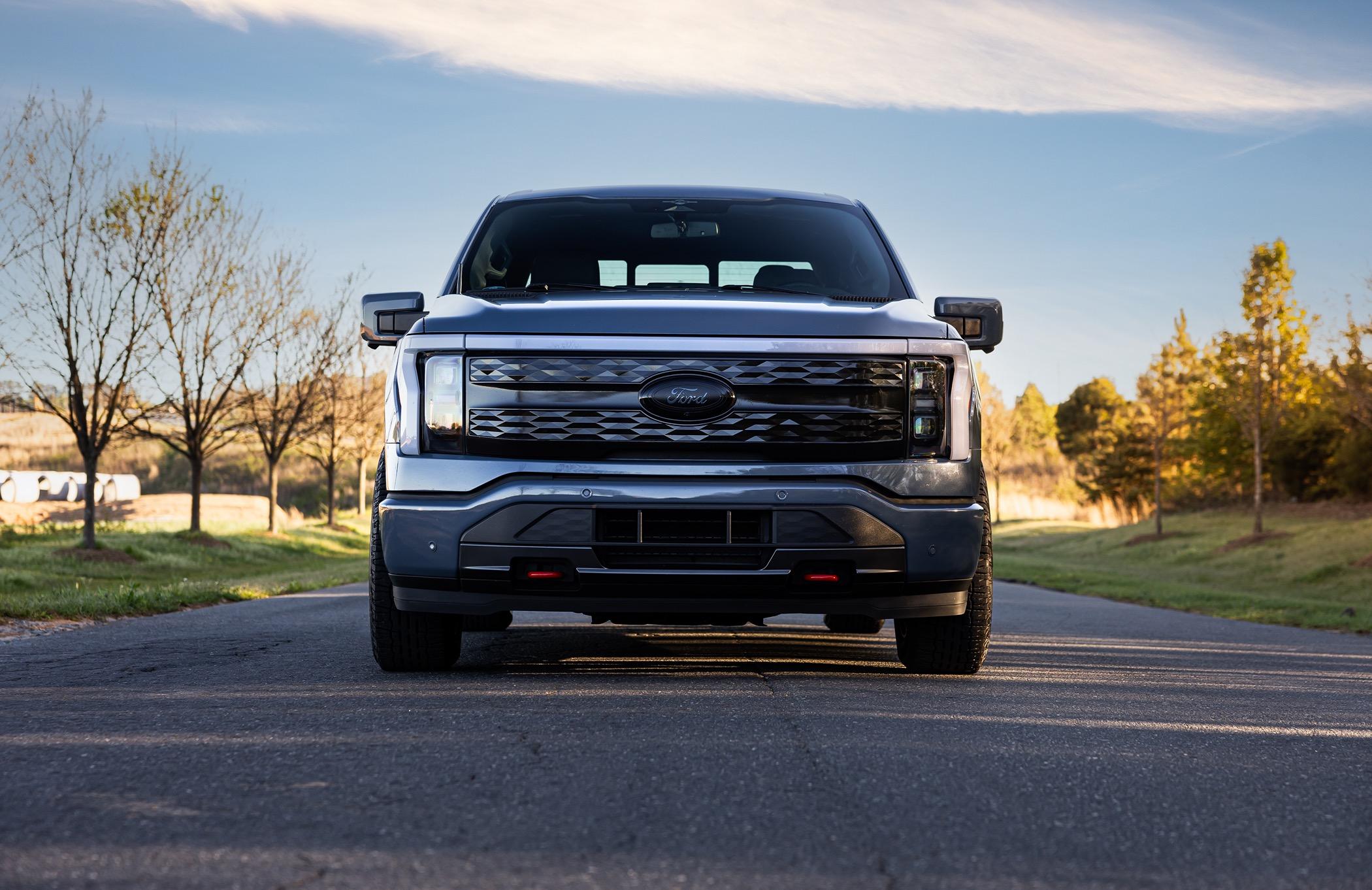 Ford F-150 Lightning Beauty shots of my Lightning. New, fully forged Trex T-200 bronze wheels, ICON stage IV lowering kit, gloss black vinyl wrapped grill, other goodies. 20240406-9j0a5003-edit