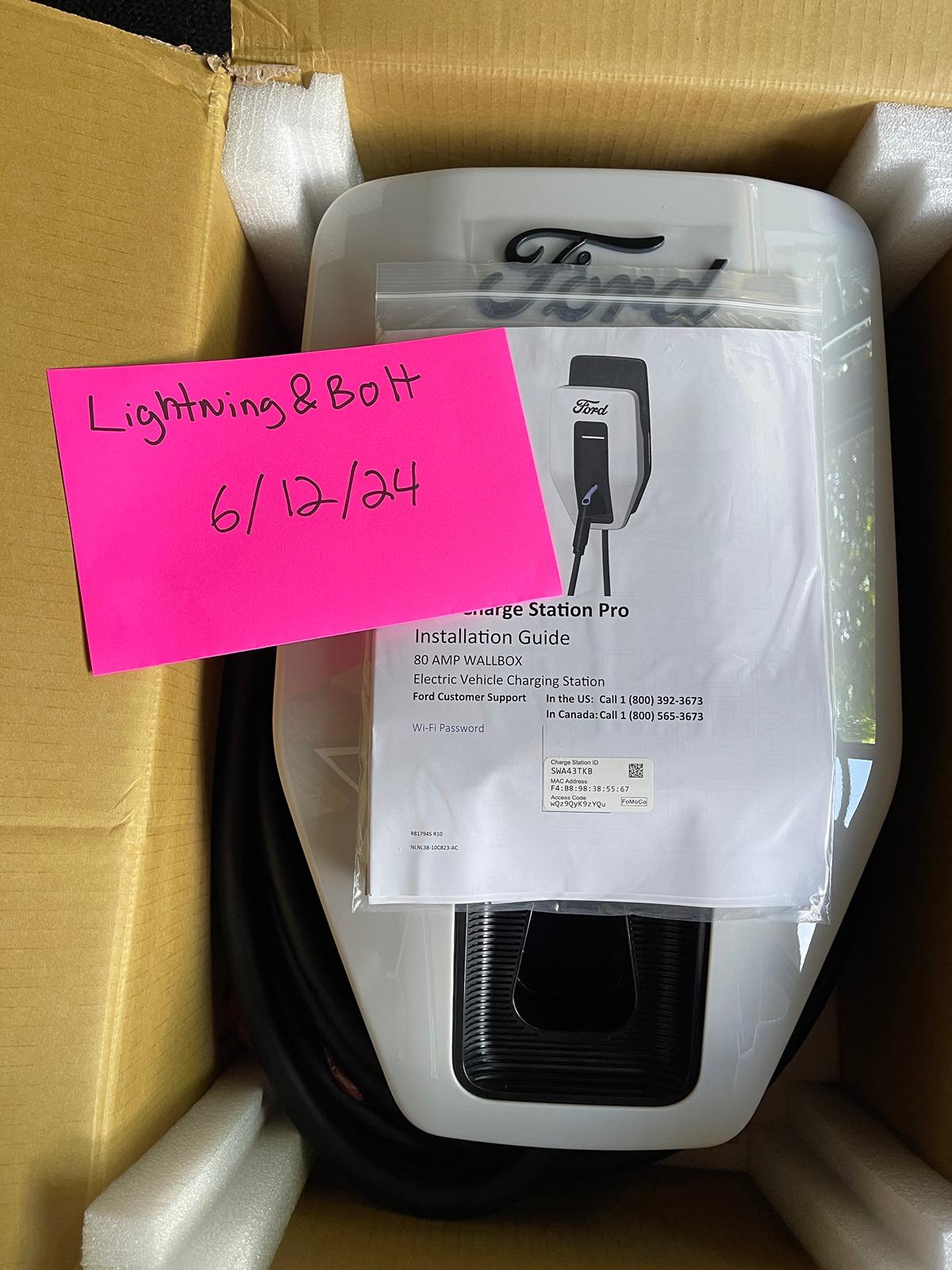 Ford F-150 Lightning New Ford Charge Station Pro, $500 (OBO) local pickup only 20240612_133423072_iOS