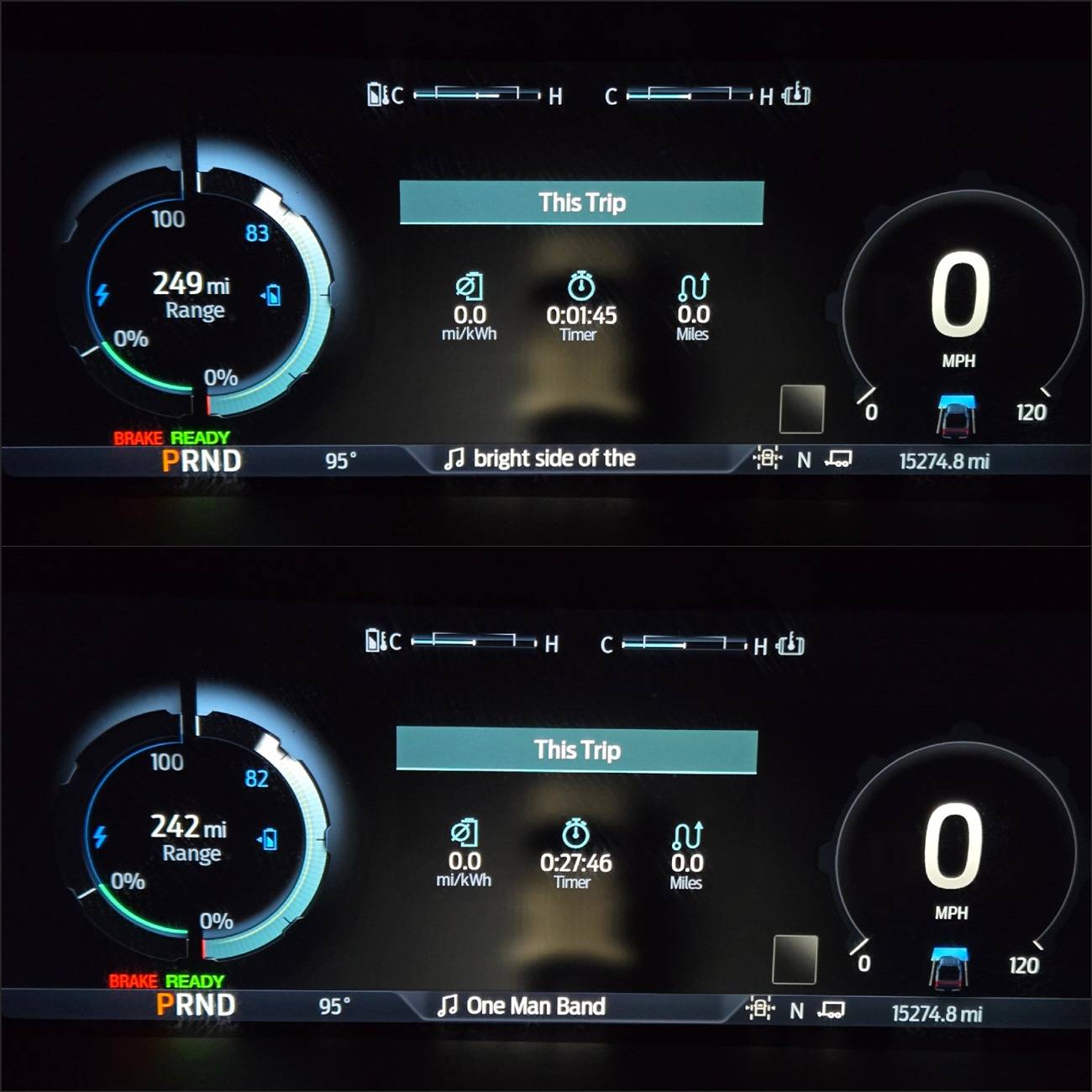 Ford F-150 Lightning Cool down high battery temperature faster using Tow/Haul mode 🌡️ 20240928_201339