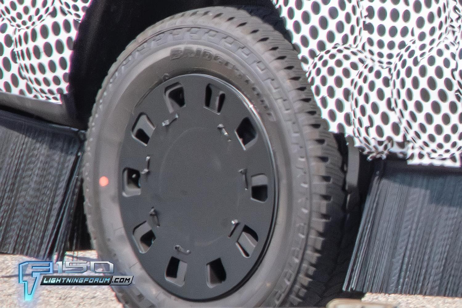 Ford F-150 Lightning Next Gen F-150 Lightning Spied w/8 Lug Wheels & Hub Motors (Larger Battery?) Benchmarking Cybertruck 2025-f150-lightning-prototypes-8-lug-wheels-hub-motors-larger-battery-13