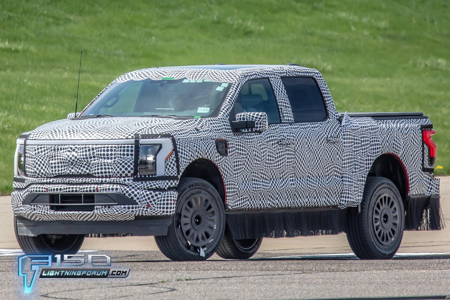 Ford F-150 Lightning Next Gen F-150 Lightning Spied w/8 Lug Wheels & Hub Motors (Larger Battery?) Benchmarking Cybertruck 2025-f150-lightning-prototypes-8-lug-wheels-hub-motors-larger-battery-18