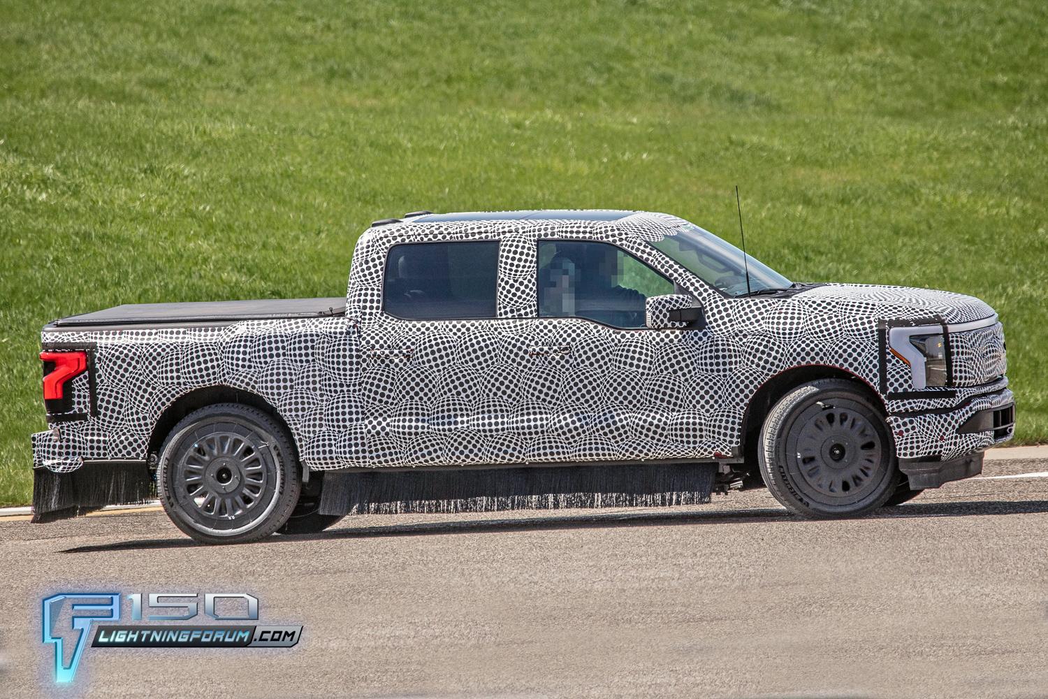 Ford F-150 Lightning Next Gen F-150 Lightning Spied w/8 Lug Wheels & Hub Motors (Larger Battery?) Benchmarking Cybertruck 2025-f150-lightning-prototypes-8-lug-wheels-hub-motors-larger-battery-26