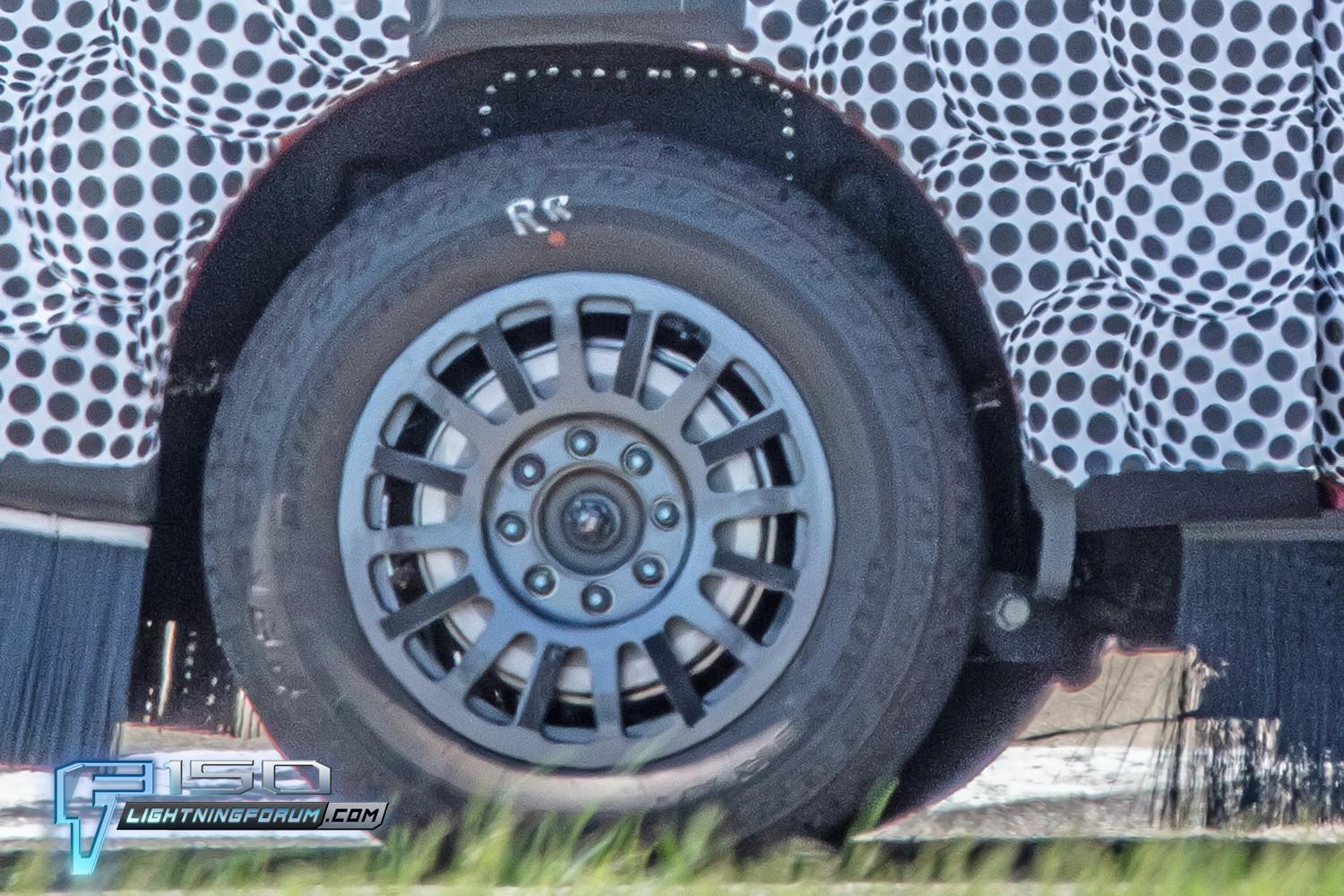 Ford F-150 Lightning Next Gen F-150 Lightning Spied w/8 Lug Wheels & Hub Motors (Larger Battery?) Benchmarking Cybertruck 2025-f150-lightning-prototypes-8-lug-wheels-hub-motors-larger-battery-5