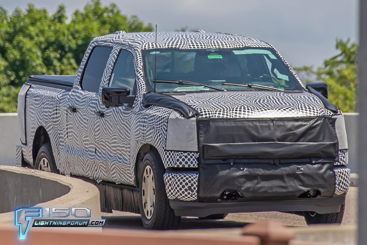 Ford F-150 Lightning Next Gen F-150 Lightning Spied w/8 Lug Wheels & Hub Motors (Larger Battery?) Benchmarking Cybertruck 2025-f150-lightning-prototypes-8-lug-wheels-hub-motors-larger-battery-7