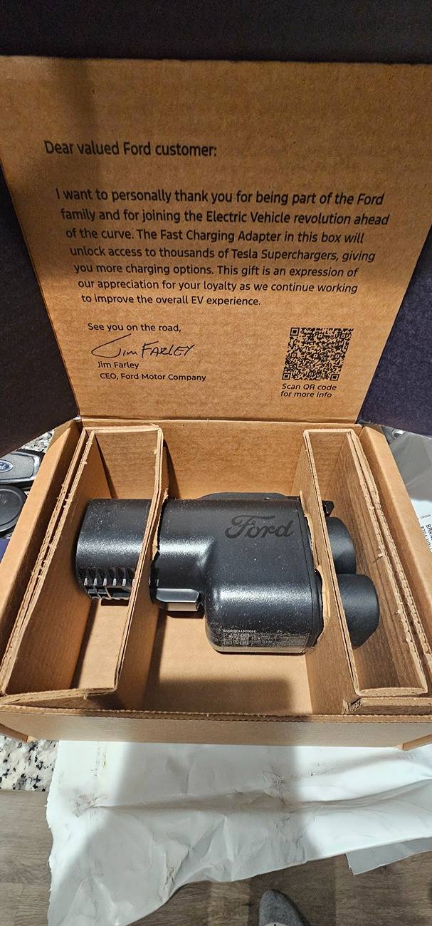 Ford F-150 Lightning Ford Resumes Shipping NACS Charging Adapters (February 2025 batch) 20250203_181018