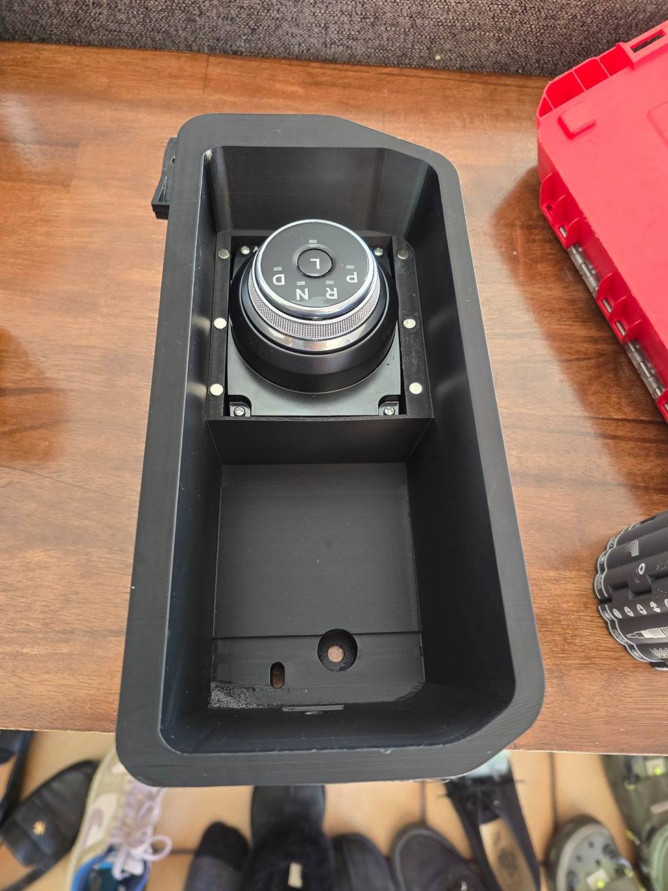 Ford F-150 Lightning Stick to Rotary Shift Knob Conversion w/ 3D Printed Rotary Shifter Holder 20250329_105540