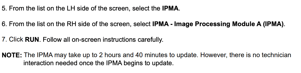 Ford F-150 Lightning CSP 24B56 - Inoperative Front Parking Sensor(s) - IPMA Software Update for Certain 2022-24 F-150 Lightning Trucks 24B56